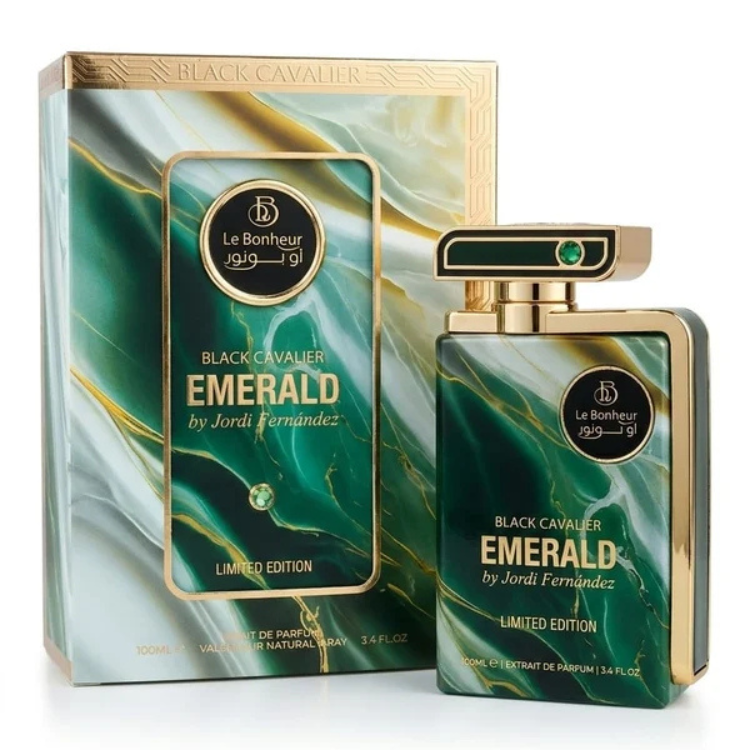 Le Bonheur Black Cavalier Emerald 100ml | Al Rashid Perfumes Qatar