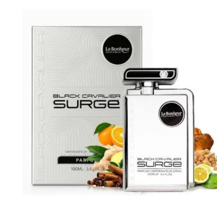 Le Bonheur Black Cavalier Surge 100ml | Al Rashid Perfumes Qatar