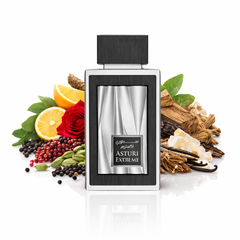Al Rashid Perfumes Qatar – Le Bonheur Asturi Extreme 100ml EDP, a luxurious perfume with an elegant bottle and sophisticated fragrance desig
